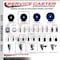 Service Caster 3.5'' Solid Poly Wheel Swivel 1-1/8'' Expanding Stem Caster Set 2 Brakes, 4PK SCC-EX20S3514-SPUS-2-TLB-2-118 - alternate 5